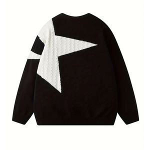 Pull confortable unisexe en coton/fibre de bambou à col rond, imprimé numérique, logo sur le devant, pour un confort toute l'année, fabrication sur mesure - Product Image 6