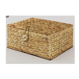 Cesta de almacenamiento de Jacinto Vintage OEM, cajas de almacenamiento domésticas multifuncionales sostenibles ecológicas, MOQ bajo, mejor precio Flexible - Product Image 6