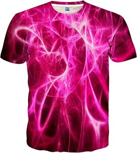 เสื้อยืดคอกลมแขนสั้นสำหรับผู้ชายพิมพ์ลายดิจิทัลป้ายผ้าถักผ้าโพลีเอสเตอร์100% คุณภาพสูง - Product Image 4