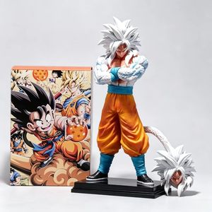 Figura de Anime GK de <span class=keywords><strong>Goku</strong></span> Super <span class=keywords><strong>Saiyan</strong></span> <span class=keywords><strong>5</strong></span> con Brazos Cruzados, Juguete de Moda, Estatua, Mercancía, Decoración de Mesa, Regalo de Cumpleaños - Product Image 1