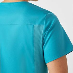 Venta al por mayor conjunto de uniformes médicos para hombre logotipo personalizado cuello en V uniforme transpirable secado rápido impresión por sublimación digital para el hospital - Product Image 4