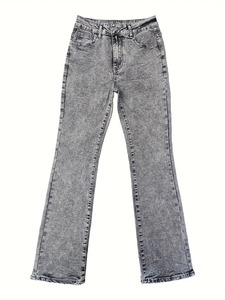 Nouveau jean décontracté à la mode pour femmes avec denim lavé à cordon, polyvalent - Product Image 6