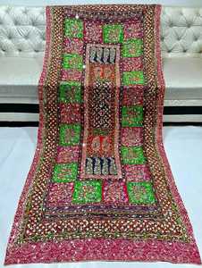 Hermosa Ropa Étnica bordada a mano chales indios Dupatta 2024 ropa de moda multicolor Dupatta para traje Salwar Kameez - Product Image 4