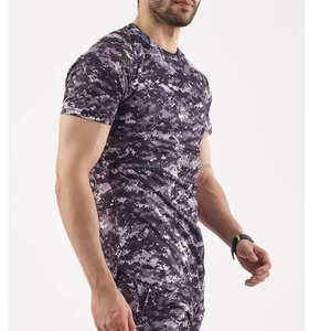 เสื้อยืดลายพรางแบบยูนิเซ็กซ์ ทรงโอเวอร์ไซส์ สไตล์สตรีทแวร์ ผ้าฝ้าย คอกลม ลำลอง ทรงหลวม แขนสั้น - Product Image 4