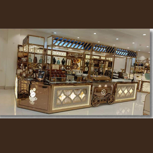 Comptoir commercial de restauration en acier inoxydable comptoir d'affichage de nourriture de centre commercial dans la configuration et la fabrication de décrochage de buffet en acier inoxydable - Product Image 2