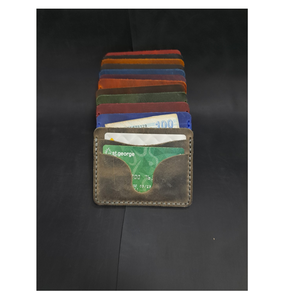 Mini porte-cartes en cuir souple de haute qualité diverses options de couleur accessoire d'affaires - Product Image 1