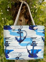 Sacs de plage turcs Ayseliza en gros, grande capacité, personnalisables, imperméables, sacs fourre-tout avec fermeture éclair, motif géométrique, en coton