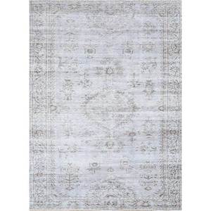 Alfombras de Lana Anudadas a Mano en Gris y Negro Vintage Pae-361 para Sala de Estar, Pasillo, Habitación Juvenil, Rectangulares, Abstractas, Hechas a Mano - Product Image 1