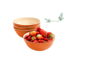 Handmade Spun <b>Bamboo</b> <b>Bowls</b> Eco-Friendly and Beautiful for Serving Food - Product Image 6