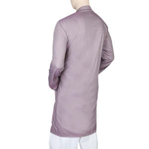 Mashriq Slim Fit <b>Kurta</b> For <b>Men</b> - Purple - Product Image 4