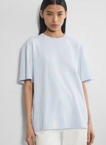 T-shirts décontractés grande taille pour femmes Jersey à motif uni respirant avec logo brodé Impression bouffante Chic sans effort - Product Image 2