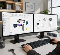 Service de développement de conception de produits personnalisés, modélisation 3D CAD, prototypage rapide, conception de moules en acier, moule pour chaussures en PU DIP, fabricant OEM