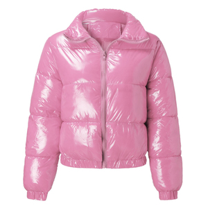 OEM logotipo personalizado recortar abajo Abrigos Mujer puff burbuja chaqueta personalizada casual invierno abajo puffer chaqueta mujer burbuja abrigos - Product Image 1