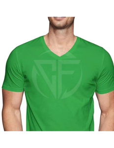 Camiseta informal de manga corta para hombre más vendida 100% algodón secado rápido transpirable diseño de cuello redondo 200 gramos patrón sólido para adultos - Product Image 3