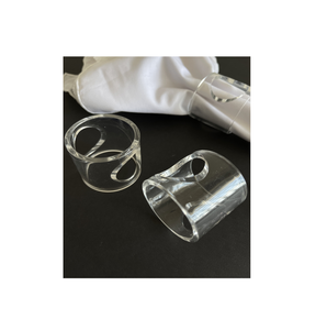 Nouveau rond de serviette en acrylique simple avec rond de serviette incrusté de diamants avec Offre Spéciale de pièce de conception de serviette d'anneau d'alliage - Product Image 1