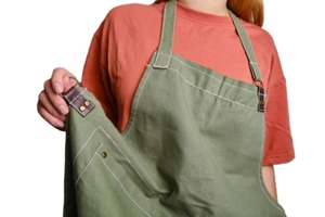 New Arrival Eco-Friendly Classic Style High Quality Adult Bib 100% Organic Cotton Sleeveless <b>Apron</b> for <b>Kitchen</b> Cleaning - Product Image 4