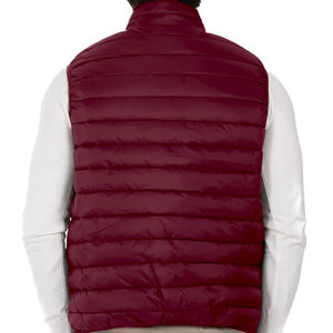 Exclusivo Casual de invierno sin mangas cuello redondo Multi paneles acolchado transpirable chaleco acolchado con calefacción diseño de tamaño personalizable para hombres - Product Image 2