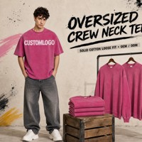 T-shirt surdimensionné décontracté de qualité supérieure, 100 % coton, col rond, respirant, confortable, style vintage, délavé à l'acide, bien conçu