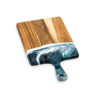 Kitchen Tabletop Decor Custom <b>Wood</b> Resin Chopping <b>Block</b> Durable <b>Wood</b> Cutting Board Kitchen <b>Blocks</b> Wooden Chopping Board - Product Image 4