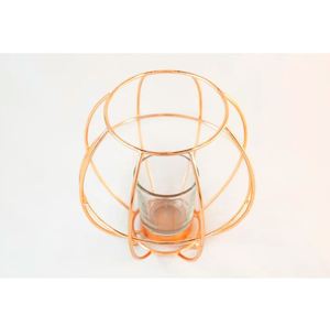 Portavelas votivas tradicionales de cobre para mesa, para interiores y exteriores, para velas de té, decoración para el hogar, hotel, oficina, bodas y fiestas. - Product Image 3