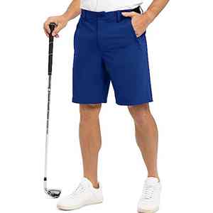 กางเกงขาสั้นเล่นกอล์ฟของผู้ชายกางเกงขาสั้นไนลอนสะท้อนแสงน้ำหนักเบาระบายอากาศได้ดีน้ำหนักเบา4ทางมีกระเป๋าสำหรับผู้ชาย - Product Image 1