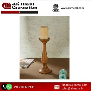 Bougeoir en bois de manguier de haute qualité pour la décoration de la maison et les événements de mariage au meilleur prix Design personnalisé disponible - Product Image 2