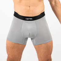 Boxer en coton bio de haute qualité pour hommes bande de taille élastique respirant imprimé caleçon de marque pour hommes directement