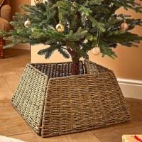 Ornements de Noël bel anneau d'arbre de paille jonc de mer prix le moins cher collier d'arbres d'herbe de mer naturelle