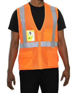 เสื้อกั๊กนิรภัยสำหรับผู้ชายเสื้อกั๊กนิรภัยสะท้อนแสง Hi VIS ออกแบบได้เอง - Product Image 1