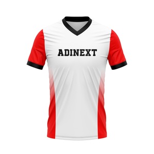 Sublimación personalizada cuello en V más tamaño 100% poliéster camisetas transpirables de alta calidad para béisbol y softbol con logotipo de número - Product Image 3