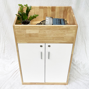 Minimalist Design 60x40x95cm THS68049 Office <b>Desk</b> File <b>Cabinet</b> with Green Plant Shelf - Product Image 4
