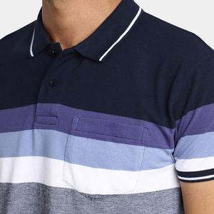 Down Collar Front Button Style Men Polo T-<b>Shirt</b> Made in Sialkot Front Left <b>Pocket</b> Style Outdoor Wear Men Polo T-<b>Shirts</b> - Product Image 6