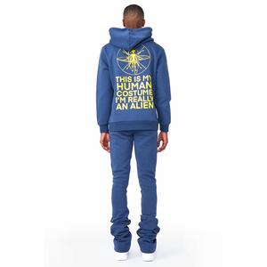 Chándal acampanado de secado rápido para exteriores para hombre en Color sólido, ropa de calle transpirable, chándal de último estilo para hombre - Product Image 2