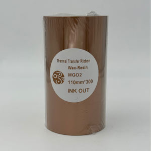 Guangdong Hangzhou fournisseur 110x300 110mm X 300m Premium 110 <span class=keywords><strong>300</strong></span> Ttr imprimante d'étiquettes noires impression ruban de cire de transfert thermique - Product Image 2