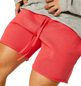 Pantalones Cortos Deportivos de Algodón Gris para Hombre, Cintura Elástica, Color Sólido, Casuales, Transpirables, de Corte Medio - Product Image 3