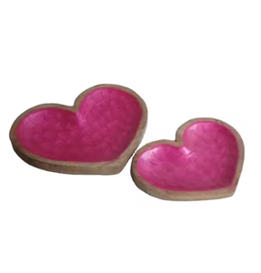 ชามเสิร์ฟอาหารทำจากไม้ดีไซน์ทันสมัยหรูหราสำหรับบ้านและปาร์ตี้บนโต๊ะชามเคลือบเคลือบสวยงามขายดี - Product Image 5