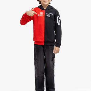 100% ropa de invierno para niños de algodón, conjunto de pantalones cortos con capucha informales con estampado Digital, ropa informal de verano teñida Lisa para niños - Product Image 5