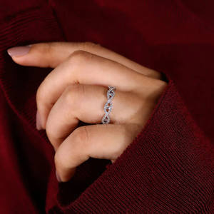 แหวนที่เรียบง่ายแหวนที่สามสำหรับเครื่องประดับทางศาสนาของเธอแหวนโชคดีสำหรับแฟนในขายส่งและราคาถูก - Product Image 2