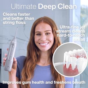 AquaSonic Icon Water <b>Flosser</b> for Teeth Cordless Rechargeable Oral Irrigator Waterproof, Portable <b>Dental</b> Cleaning with Jet Tip - Product Image 3