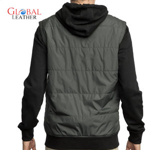 แจ็กเก็ตนักบินแบบมีซิปปิดแบบมีฮู้ดสำหรับผู้ชายมีโลโก้ด้านหน้าแบบเย็บติด - Product Image 3