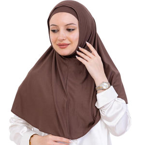 Hijab en polyester doux de qualité supérieure pour femmes musulmanes, respirant, léger, durable, foulard pour un usage quotidien et la prière - Product Image 2