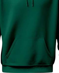 Sweat-shirt à capuche uni vert foncé personnalisé par le fabricant, poche kangourou, polaire, vêtements d'hiver, streetwear personnalisé OEM - Product Image 5