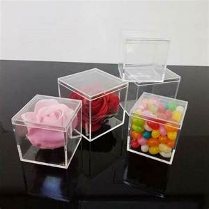 Versatile Rectangle Acrylic Mini Candy Storage Box <b>Organize</b> <b>Small</b> Treats Sweets Party Favors Durable Eco-Friendly Compact Design - Product Image 4