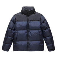 Veste d'hiver pour homme en PU 300g, respirante, imperméable, coupe-vent, personnalisée, avec logo brodé, col montant de haute qualité