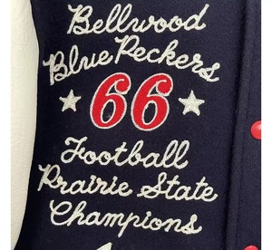 Diseño de bordado personalizado American College Letterman Chaquetas American College Logos Chaquetas de béisbol - Product Image 3