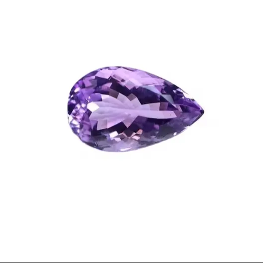 Certified Finest Quality Bulk Selling 100% Natural African Amethyst Faceted Pear Cut Loose Gemstones For Jewelry Making Use OEM