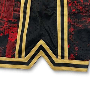 Shorts de sport unisexe personnalisés d'été, couleur unie, en maille respirante, séchage rapide, taille élastique, poches, sublimation, entraînement - Product Image 6
