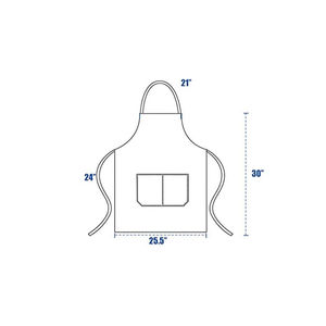 Tablier sans manches à bavette avec logo personnalisé de haute qualité Tablier en coton polyester de meilleure qualité pour la cuisine Tabliers à utiliser - Product Image 3