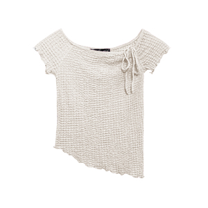 Blusa asimétrica de manga corta - Product Image 1