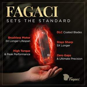 Tondeuse à Cheveux Professionnelle Noire avec Lames en Céramique et Acier Inoxydable, Électrique USB, Étanche, pour Barbes, Usage Domestique et Hôtelier - Product Image 4